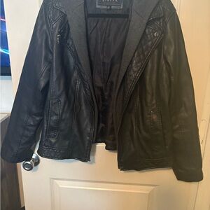 Xl black hooded jacket